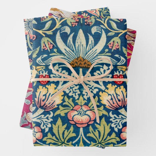 William Morris, Strawberry Thief Geschenkpapier Set (Beispiel)