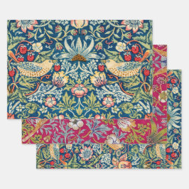 William Morris, Strawberry Thief Geschenkpapier Set