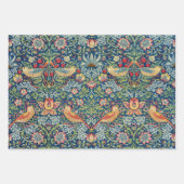 William Morris - Strawberry Thief Geschenkpapier Set (Vorderseite)