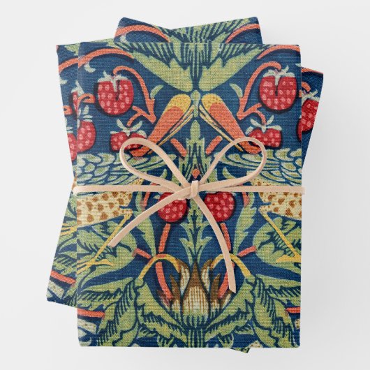 William Morris - Strawberry Thief Geschenkpapier Set (Beispiel)
