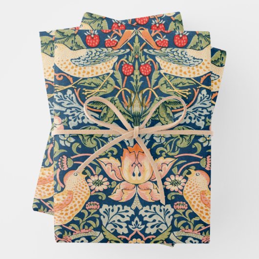 William Morris Strawberry Thief Geschenkpapier Set (Beispiel)