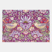 William Morris, Strawberry Thief Geschenkpapier Set (Vorderseite)