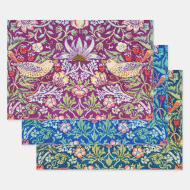 William Morris, Strawberry Thief Geschenkpapier Set