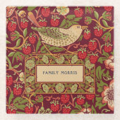 William Morris Strawberry Thief Glass Untersetzer (Vorderseite)