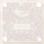 William Morris Strawberry Thief Glass Untersetzer (Rückseite)