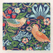 William Morris Strawberry Thief Glasuntersetzer (Vorderseite)