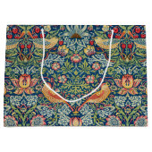 William Morris - Strawberry Thief Große Geschenktüte (Vorderseite)