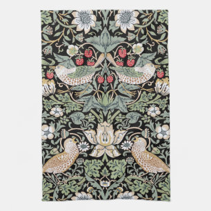 William Morris Strawberry Thief I Black Birds Geschirrtuch