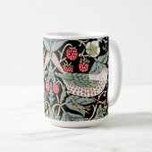 William Morris Strawberry Thief I Black Birds Kaffeetasse (VorderseiteRechts)