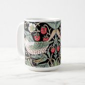 William Morris Strawberry Thief I Black Birds Kaffeetasse (Vorderseite Links)