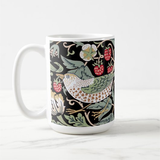 William Morris Strawberry Thief I Black Birds Kaffeetasse (Links)