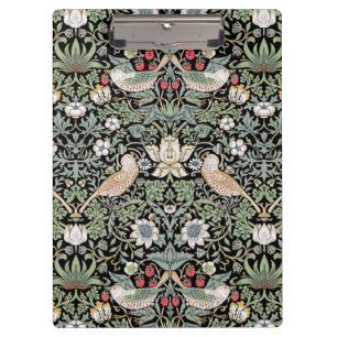 William Morris Strawberry Thief I Black Birds Klemmbrett