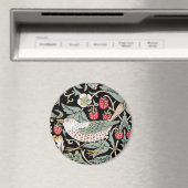 William Morris Strawberry Thief I Black Birds Magnet (In Situ (Geschirrspüler))