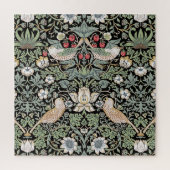 William Morris Strawberry Thief I Black Birds Puzzle (Vertikal)