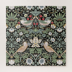William Morris Strawberry Thief I Black Birds Puzzle