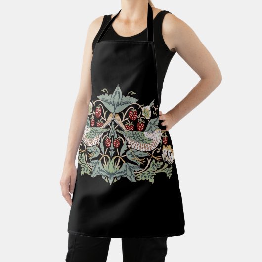 William Morris Strawberry Thief I Black Birds Schürze (InSitu)