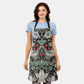 William Morris Strawberry Thief I Black Birds Schürze (Getragen)