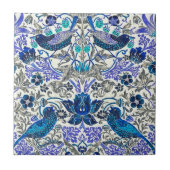 William Morris Strawberry Thief - Invertiert Fliese (Vorderseite)