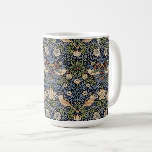 William Morris Strawberry Thief Kaffeetasse (VorderseiteRechts)