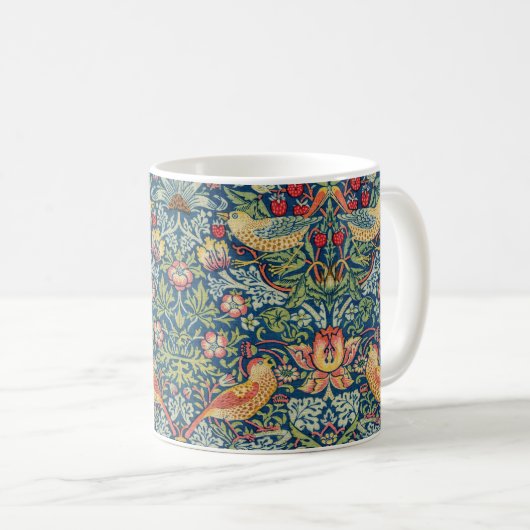William Morris - Strawberry Thief Kaffeetasse (VorderseiteRechts)