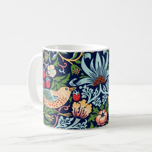 William Morris Strawberry Thief Kaffeetasse (Vorderseite Links)
