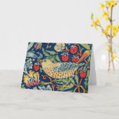 William Morris - Strawberry Thief Karte (Gelbe Blume)