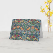 William Morris - Strawberry Thief Karte (Gelbe Blume)