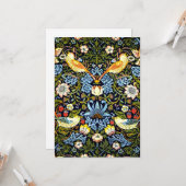 William Morris, Strawberry Thief Karte (Vorderseite/Rückseite Beispiel)