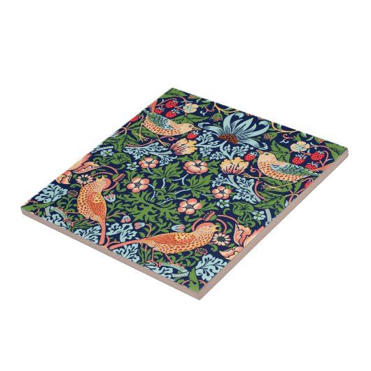 William Morris Strawberry Thief Keramik Tile Fliese (Seite)