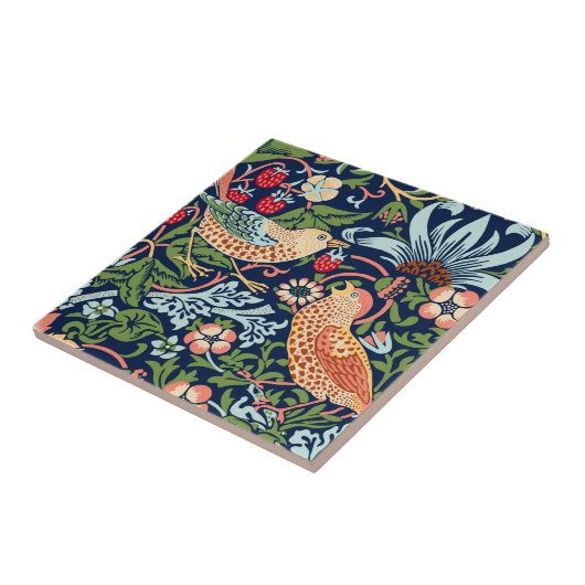 William Morris Strawberry Thief Keramik Tile Fliese (Seite)