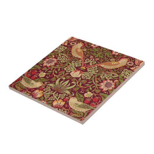 William Morris Strawberry Thief Keramik Tile Fliese (Seite)