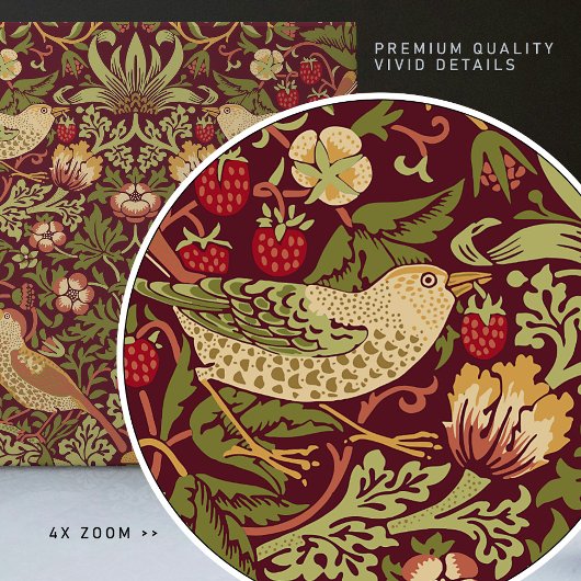 William Morris Strawberry Thief Keramik Tile Fliese