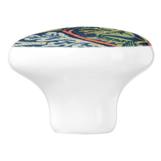 William Morris - Strawberry Thief Keramikknauf (Seitenansicht)