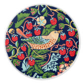 William Morris Strawberry Thief Keramikknauf (Vorderseite)