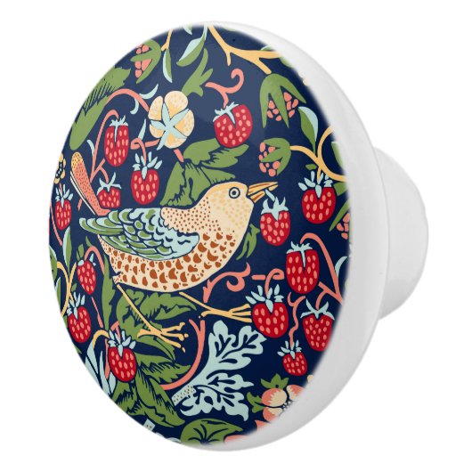 William Morris Strawberry Thief Keramikknauf (Rechts)