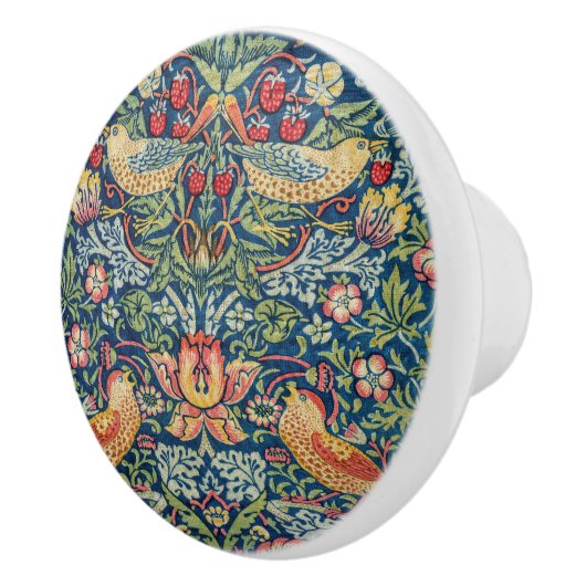 William Morris - Strawberry Thief Keramikknauf (Rechts)