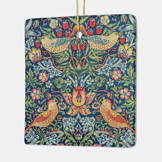William Morris - Strawberry Thief Keramikornament (Links)