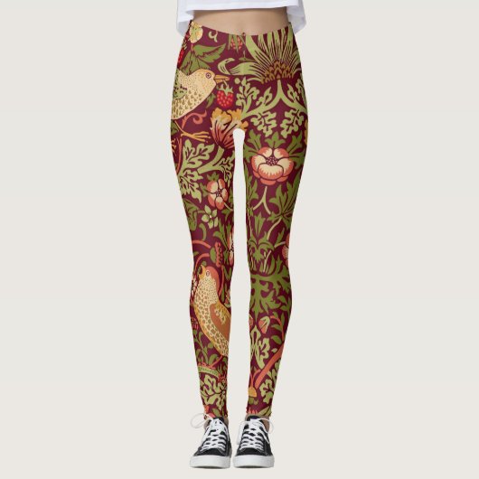 William Morris Strawberry Thief Leggings (Vorderseite)