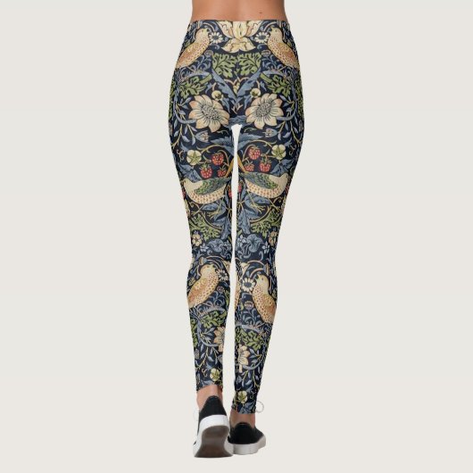 William Morris Strawberry Thief Leggings (Rückseite)