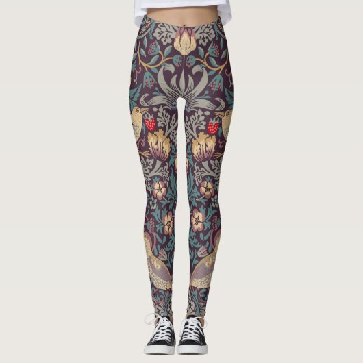 William Morris Strawberry Thief Leggings (Vorderseite)