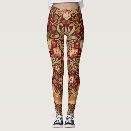 William Morris Strawberry Thief Leggings (Vorderseite)