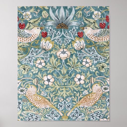 William Morris Strawberry Thief Light Design Poster (Vorne)