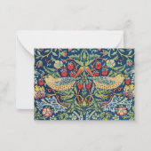 William Morris - Strawberry Thief Mitteilungskarte (Vorderseite)