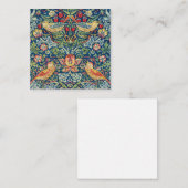 William Morris - Strawberry Thief Mitteilungskarte (Vorne/Hinten)