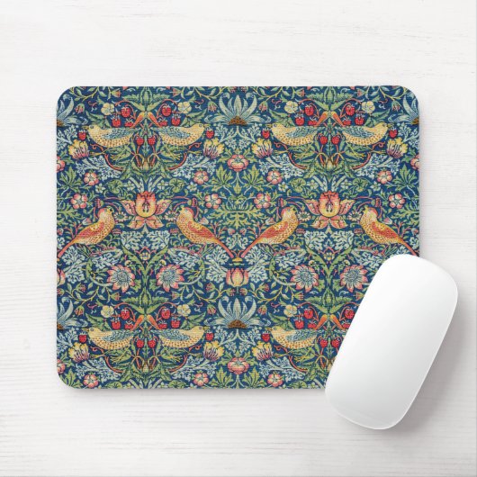 William Morris - Strawberry Thief Mousepad (Mit Mouse)