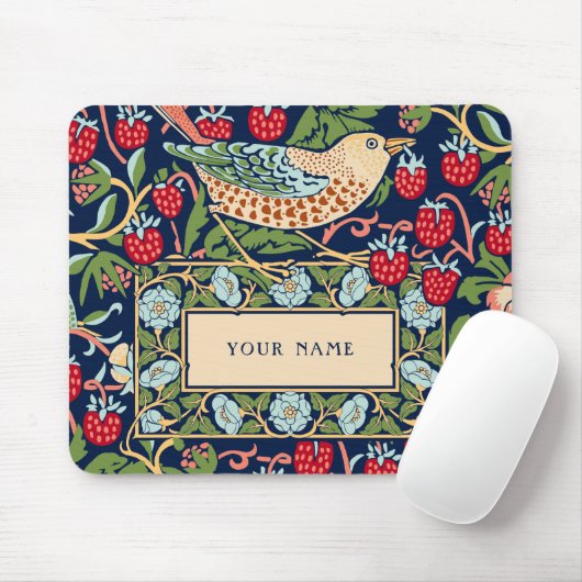 William Morris Strawberry Thief Mousepad (Mit Mouse)