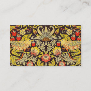 William Morris Strawberry Thief Muster Visitenkarte