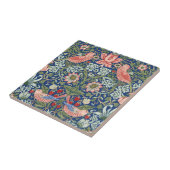 William Morris Strawberry Thief Navy Koralle Fliese (Seite)
