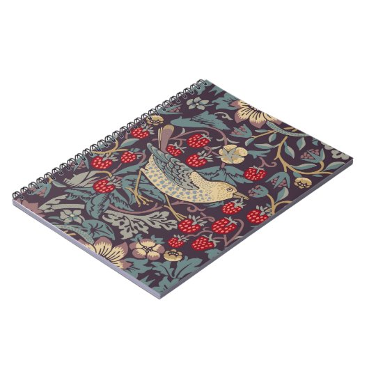 William Morris Strawberry Thief-Notebook Notizblock (Linke Seite)