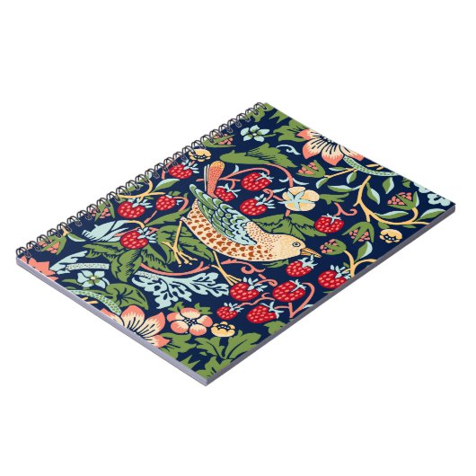 William Morris Strawberry Thief Notizblock (Linke Seite)